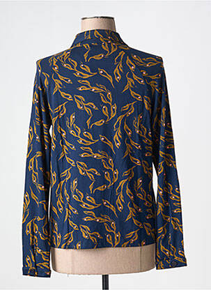 Chemisier coupe cintrée manches longues bleu ZILCH femme