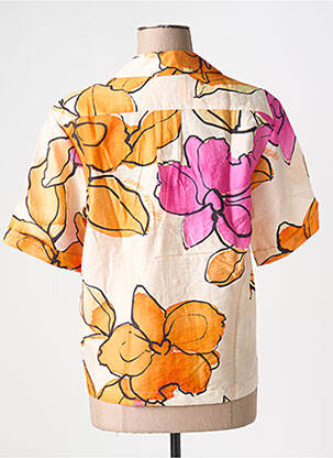 Chemisier manches courtes manches courtes orange FABIENNE CHAPOT femme
