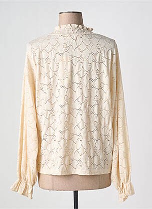 Blouse légère et transparente manches longues beige CREAM femme