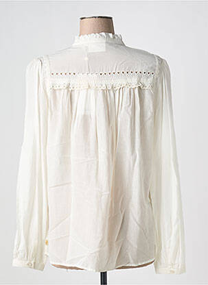 Chemisier coupe fluide manches longues beige FABIENNE CHAPOT femme