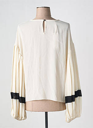 Blouse col rond manches longues beige RINASCIMENTO femme
