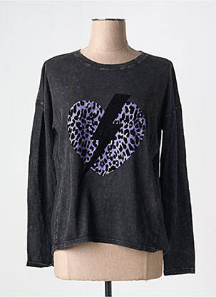 T-shirt / top maternité coupe cintrée noir FIVE femme