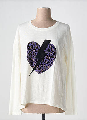 T-shirt / top maternité coupe cintrée beige FIVE femme