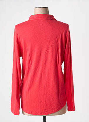 Chemisier coupe cintrée manches longues rouge MAJESTIC FILATURES femme