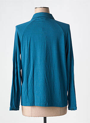 Chemisier coupe cintrée manches longues bleu ZILCH femme