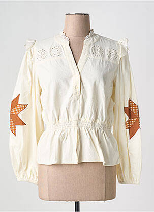 Blouse manches longues manches longues beige YERSE femme