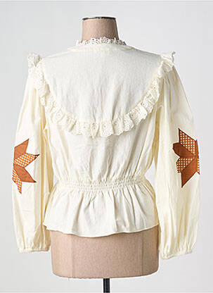 Blouse manches longues manches longues beige YERSE femme