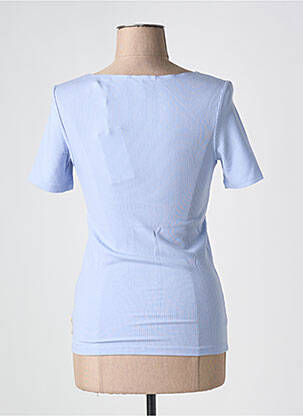 Top stretch manches courtes bleu SCOTCH & SODA femme