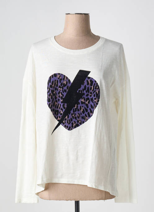 T-shirt / top maternité coupe cintrée beige FIVE femme