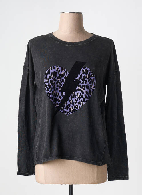 T-shirt noir FIVE pour femme