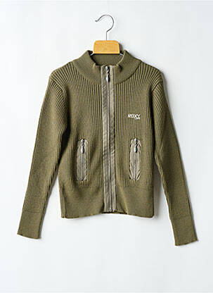 Veste casual col rond vert ROXY GIRL fille