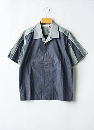 Chemise manches courtes tissage popeline gris QUIKSILVER garçon