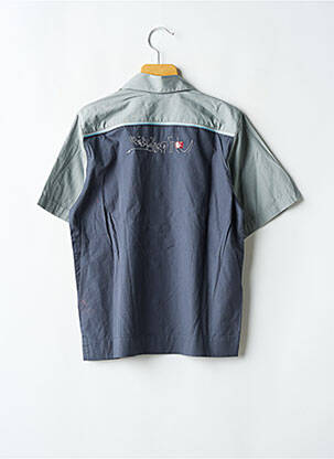 Chemise manches courtes tissage popeline gris QUIKSILVER garçon