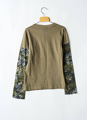 T-shirt coupe droite manches longues vert ROXY fille