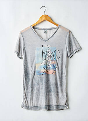T-shirt coupe cintrée manches courtes gris ROXY fille