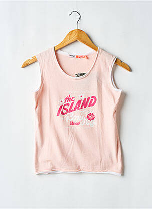 Débardeur col rond sans manche rose ROXY femme