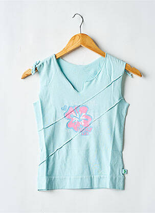 Débardeur coupe cintrée sans manche bleu ROXY GIRL fille