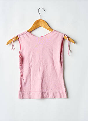 Top coupe cintrée sans manche rose ROXY GIRL fille