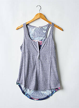 Débardeur col rond sans manche bleu ROXY femme