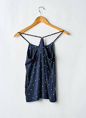 Top coupe cintrée sans manche bleu ROXY GIRL fille