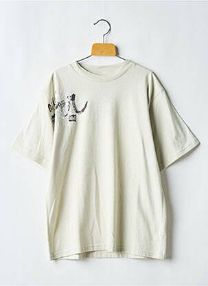 T-shirt beige QUIKSILVER pour garçon