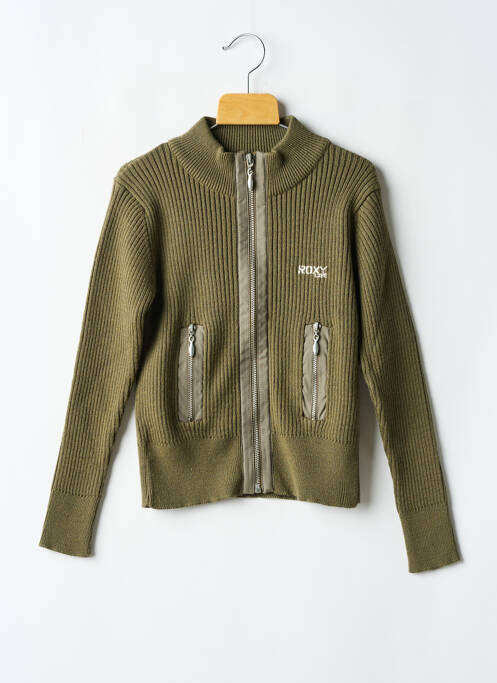 Veste casual col rond vert ROXY GIRL fille
