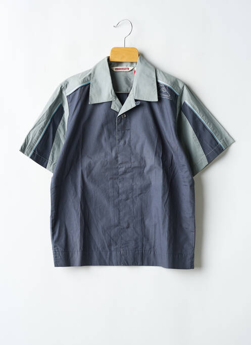 Chemise manches courtes tissage popeline gris QUIKSILVER garcon