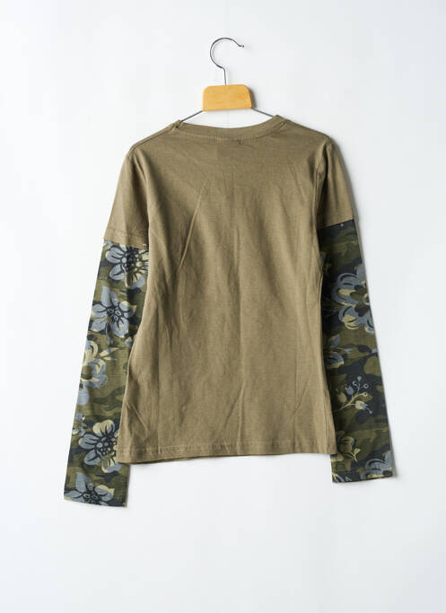 T-shirt coupe droite manches longues vert ROXY fille