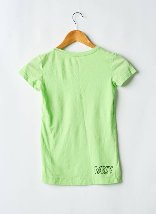 T-shirt coupe cintrée manches courtes vert ROXY fille
