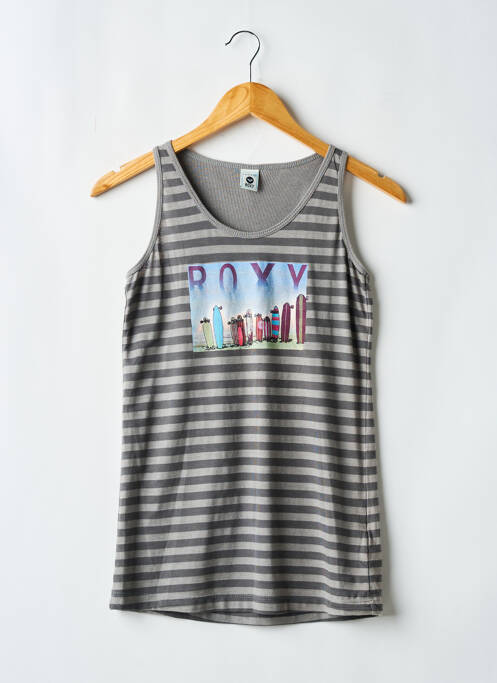Débardeur coupe droite sans manche gris ROXY fille