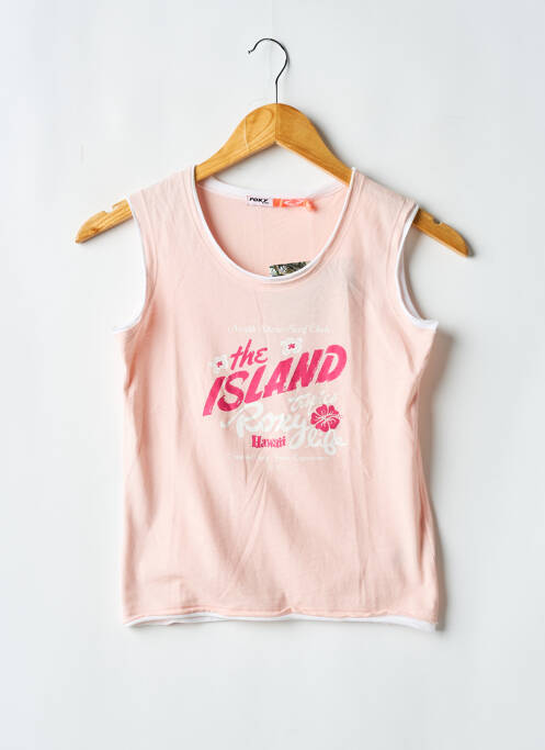 Débardeur coupe droite sans manche rose ROXY femme