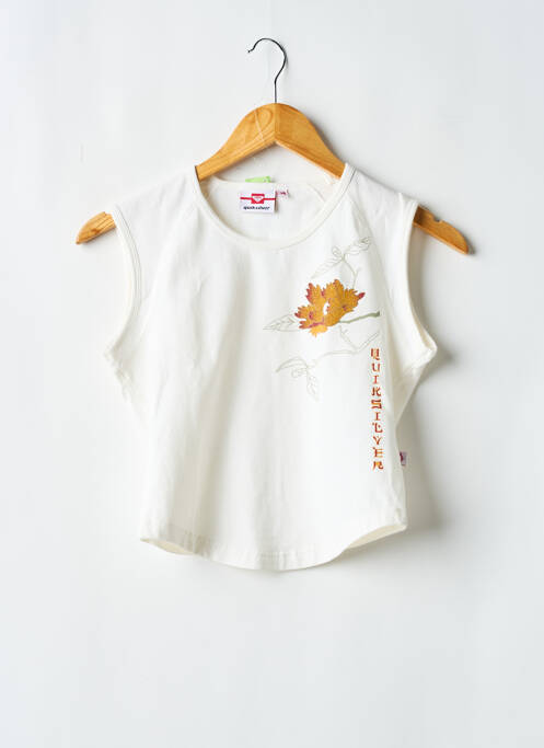 Top sans manche sans manche blanc QUIKSILVER fille
