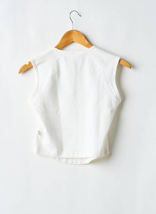 Top sans manche sans manche blanc QUIKSILVER fille