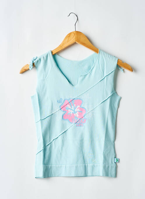 Débardeur coupe cintrée sans manche bleu ROXY GIRL fille