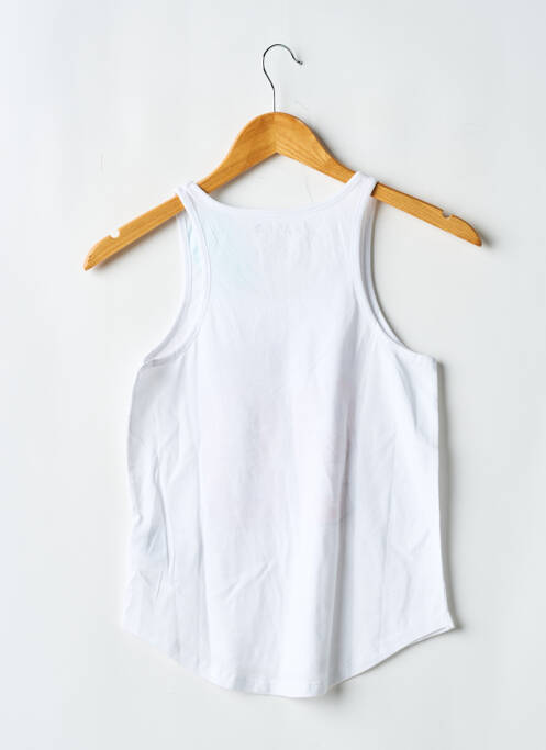 Débardeur coupe droite sans manche blanc ROXY GIRL fille