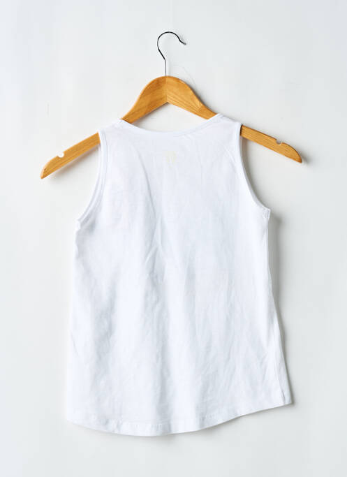 Débardeur coupe droite sans manche blanc ROXY fille