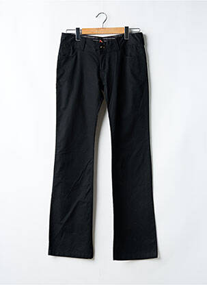 Pantalon droit tissage popeline taille basse noir ROXY femme