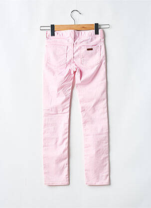 Jeans coupe slim stretch taille ajustable rose ROXY GIRL fille
