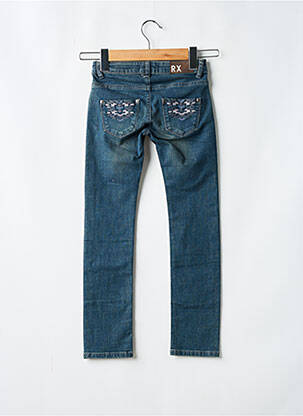 Jeans coupe slim stretch taille ajustable bleu ROXY fille