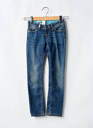 Jeans coupe slim taille basse taille ajustable bleu ROXY fille