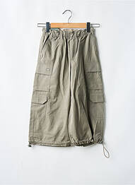 Bermuda tissage popeline taille élastique vert QUIKSILVER garcon