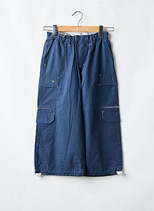Bermuda tissage popeline taille élastique bleu QUIKSILVER garcon