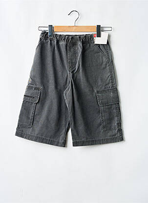 Bermuda tissage denim taille élastique gris QUIKSILVER garcon