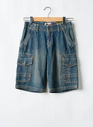 Bermuda tissage denim taille ajustable bleu QUIKSILVER garcon
