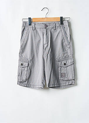 Bermuda tissage popeline taille ajustable gris QUIKSILVER garcon