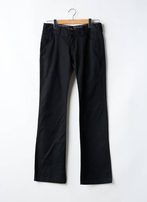Pantalon droit tissage popeline taille basse noir ROXY femme