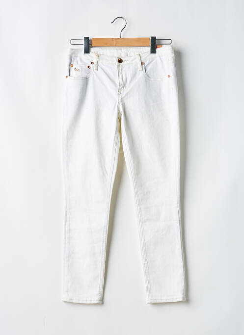 Jeans coupe slim taille basse taille basse blanc QUIKSILVER femme