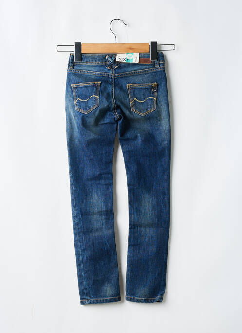 Jeans coupe slim stretch taille ajustable bleu ROXY fille
