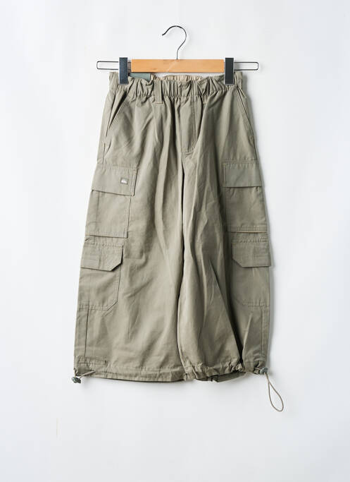 Bermuda tissage popeline taille élastique vert QUIKSILVER garcon