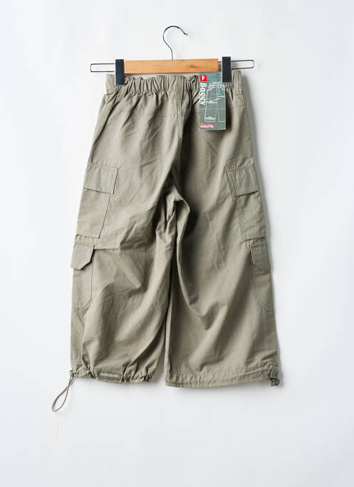 Bermuda tissage popeline taille élastique vert QUIKSILVER garcon